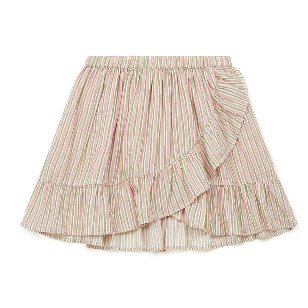 Bonton Bailey Painted Stripe Cotton Skirt